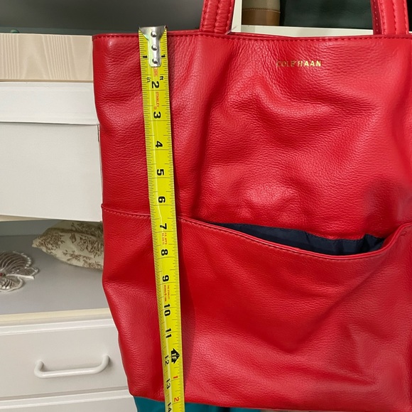 GUC Cole Haan Red Leather Bag - Picture 6 of 8